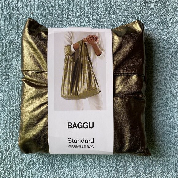 NWT Standard Baggu - Brass Metallic - Picture 2 of 5